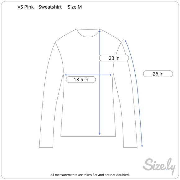 [VS Pink] Blue Distressed Crewneck Sweatshirt - Picture 7 of 7